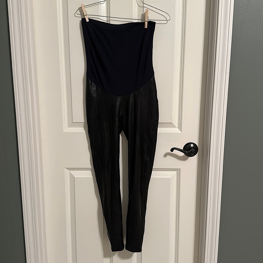 Spanx Mama Faux leather leggings - Maternity